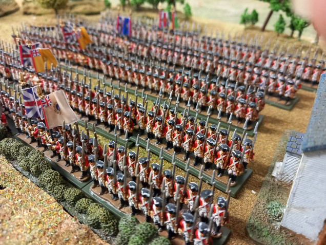 Completed standard redcoats