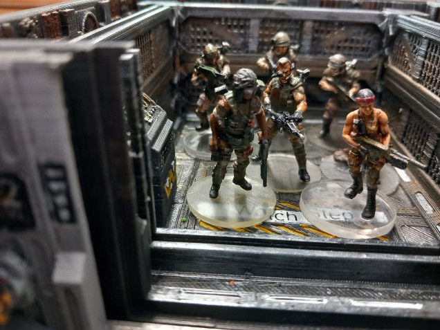 The team enter the complex and go about sealing one of the spawn points before moving on