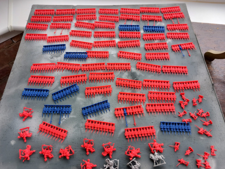 First thing I did was organise the minis to see what I have to cover the scenarios.