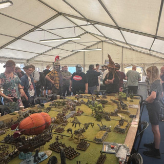 5 years work of fantasy soldiers and terrain making, BOYL 2025 participation game.