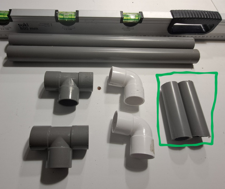 The highlighted parts need to be identical in lenght!