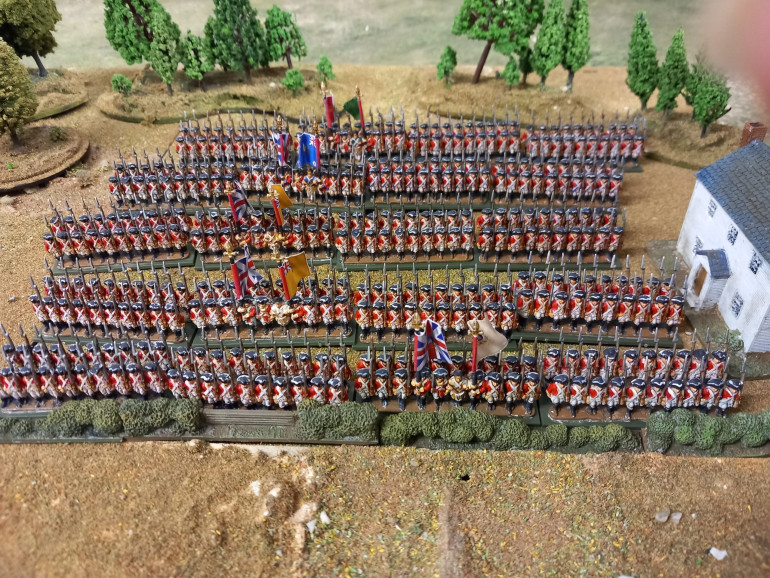 Five standard crown infantry for the battle of freeman's farm. I was surprised how quickly i got these done. I'm going to try and concentrate on a brigade at a time now and do some more specialist units.