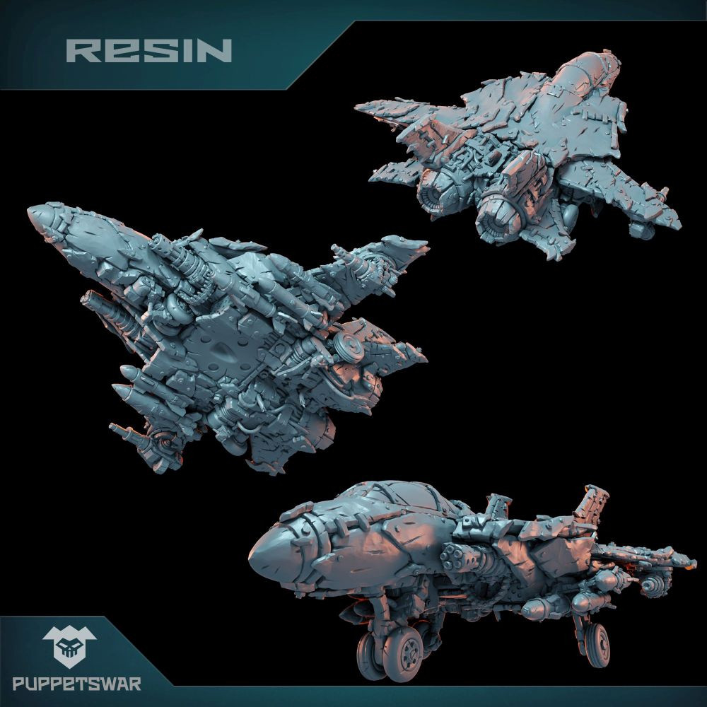 Orc Jetfighter Alt - Puppets War