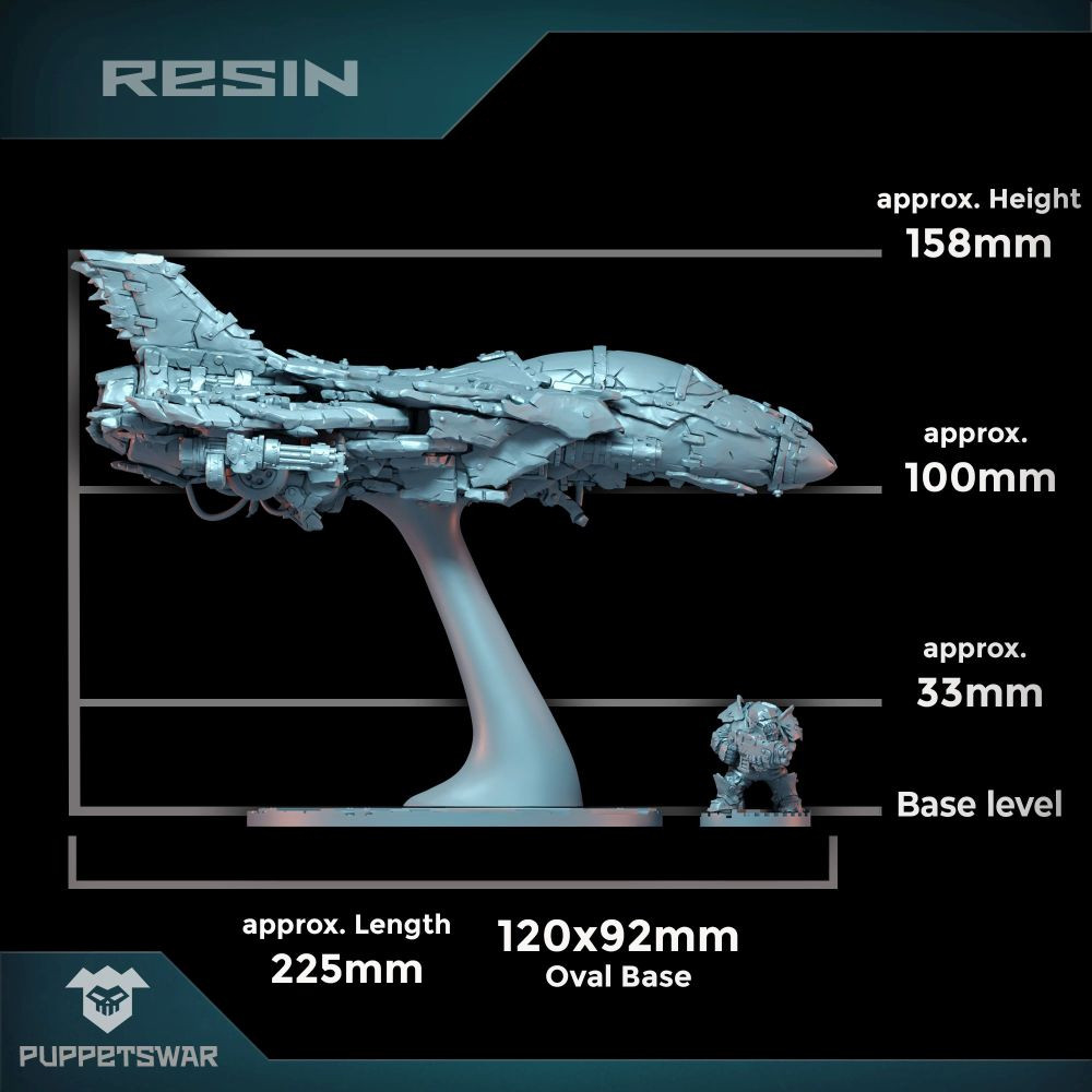 Orc Jetfighter Scale - Puppets War