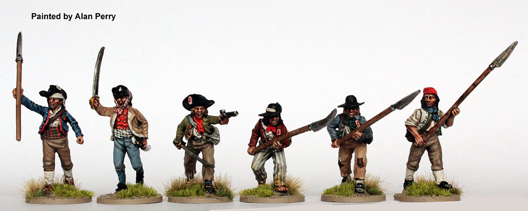 Vendeens Attacking Glaives & Hand Weapons - Perry Miniatures