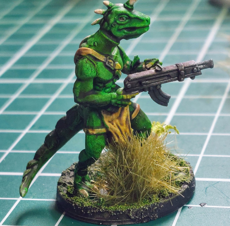 1st one done in base GW Mantis Green