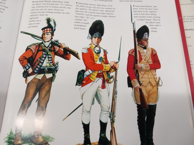 For the grenadiers I went for the buff colouring as a break from the white.