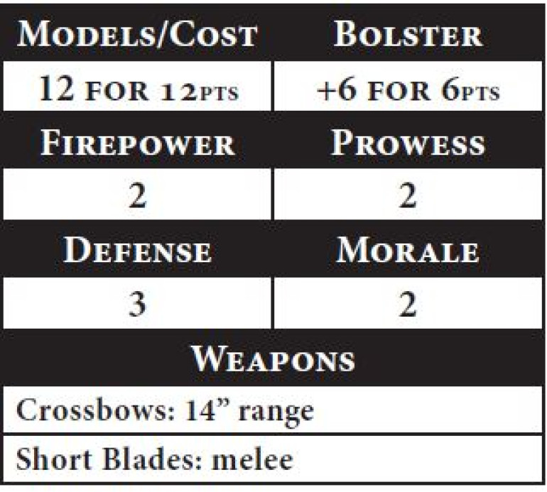 Line Infantry -Crossbowmen