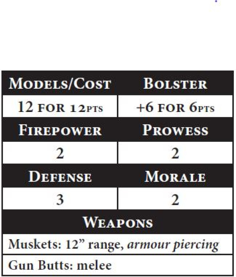 Line Infantry -Musketeers
