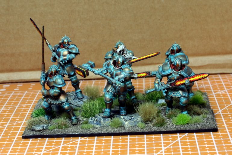 Ogrion Warrior regiment with double handed weapons.