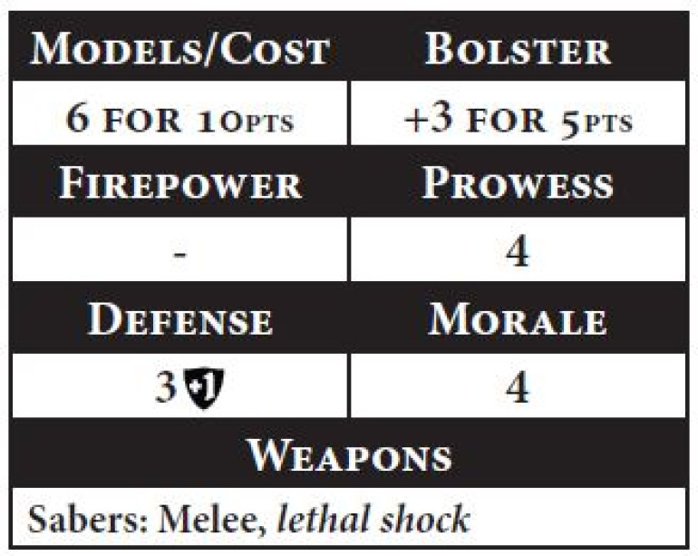 Cavalry -Light Horse
