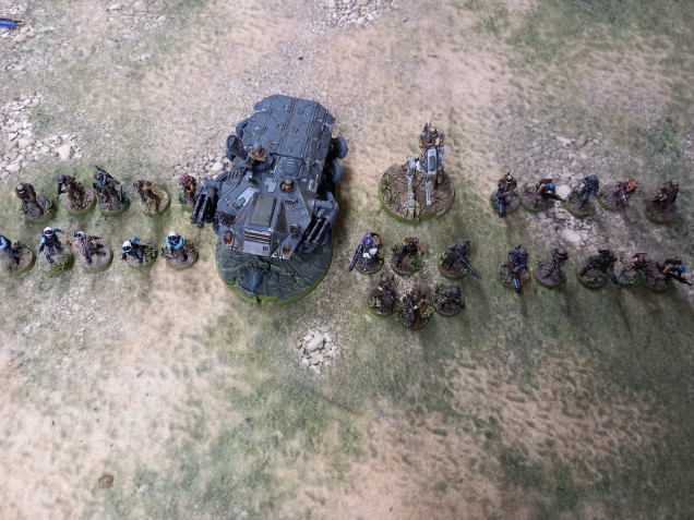 Xenos Rampant forces. Three light infantry units with heavy weapons and guerilla tactics. Recon infantry with sniper team. Walker with light armour. Tank with all terrain capabilities and armour piercing. Elite unit with assault doctrine, demolitions and heavy weapons. Plenty to mix and match for 24 point forces.