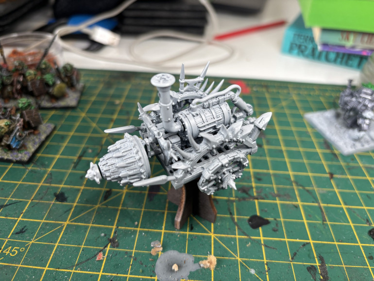 I should say the first colour was Dark Wood Speedpaint. 