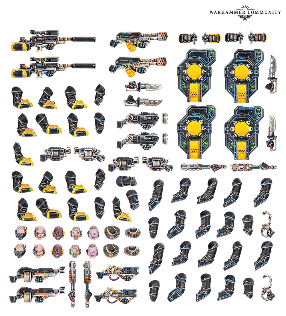 Palanite Enforcer Weapons and Upgrades - Necromunda