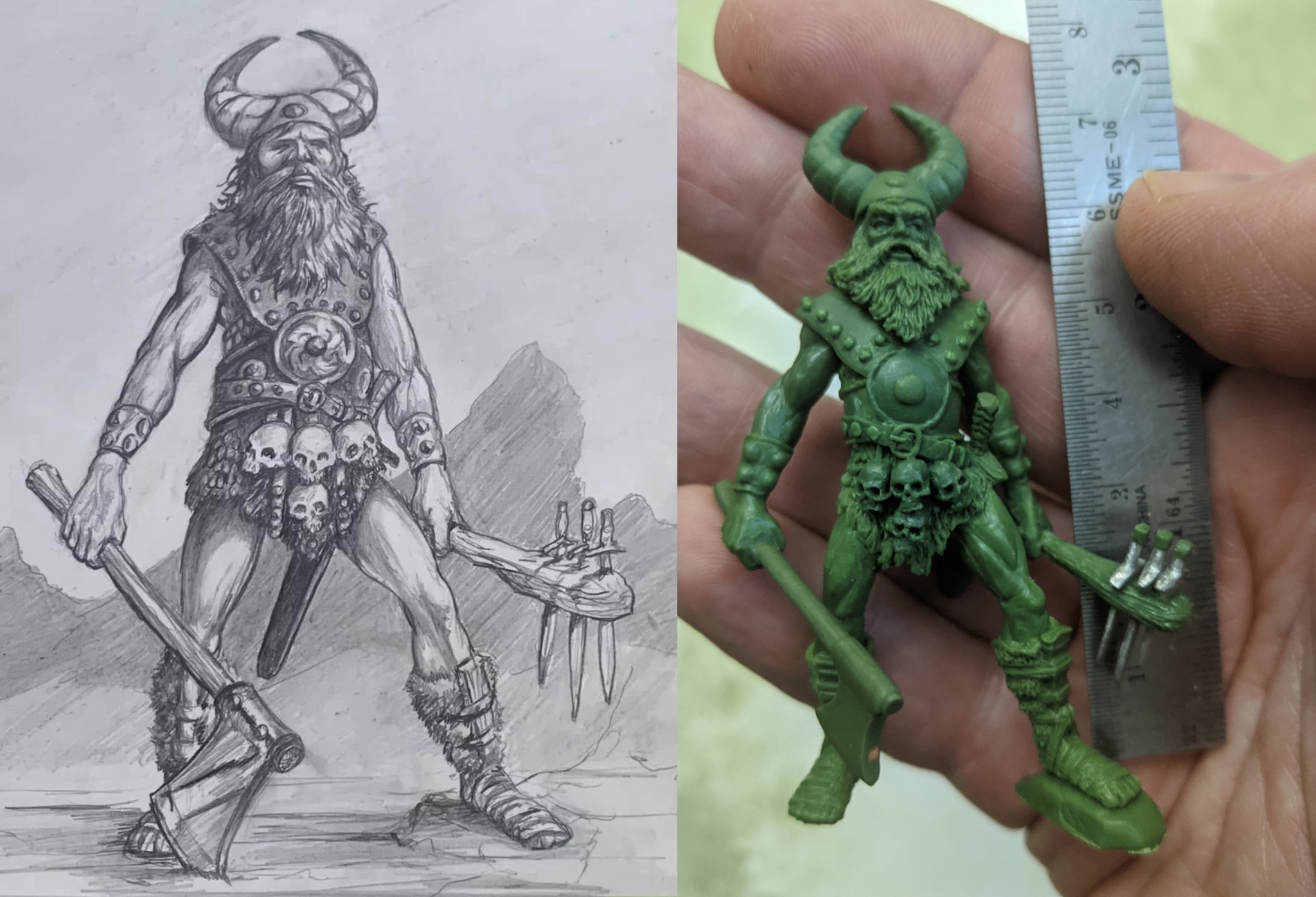 Tony Acklands Frost Giant Scale - Satyr Art Studio