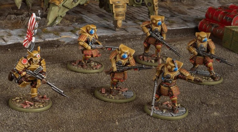 Warlord Games Konflikt '47 Japanisches Starter-Set – 28 Mm Miniaturen Mit Skorpion-Walker & Chi-Ha Panzer – Tabletop Wargaming