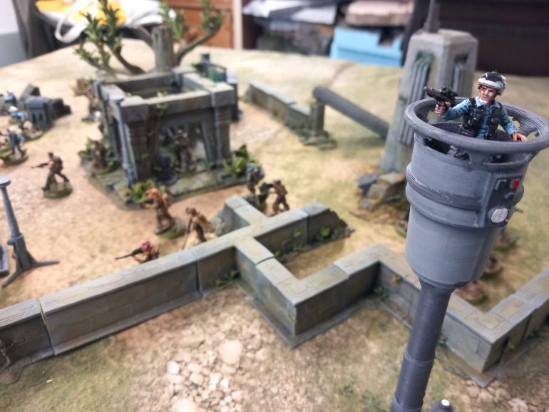 I've been adding more green go the stone work and painting up some details