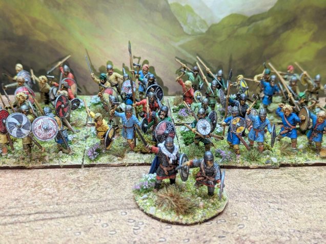 Commander with the mob of young warriors 