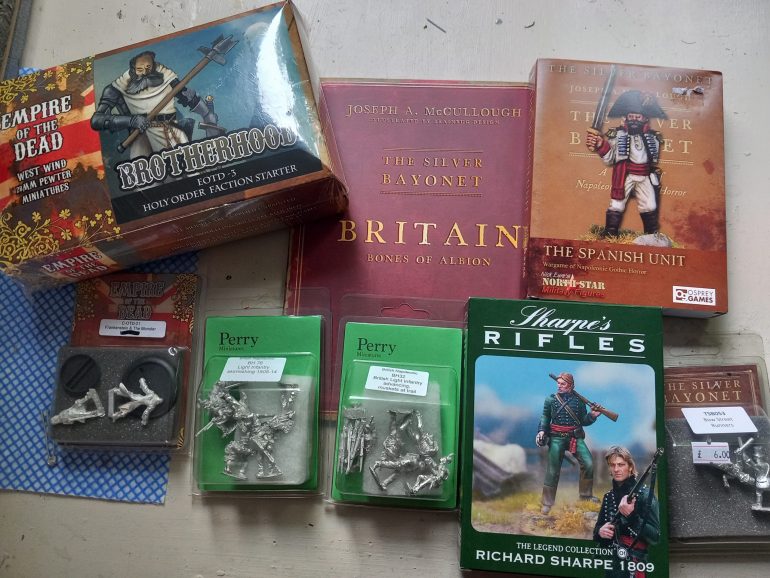 I had no purchasing list for the partizan wargames show but I came away with a lot of napoleonic themed minis with a bit of steampunk 