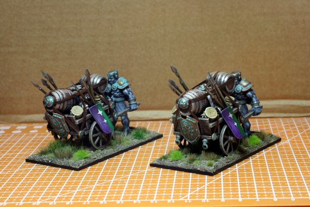 The golems fit in well with the theme of living statues.