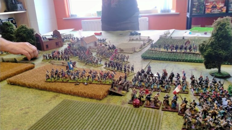 Union right flank wavers but the centre holds firm.