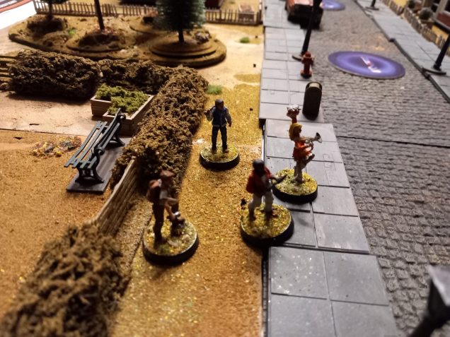 Our teenage gang have been camping in the park but head out into suburbia to destroy some pumpkins.