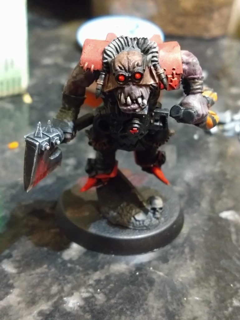 I took inspiration from a project on OnTableTop. Using clump foliage as exhaust from the rocket pack. I also saw a lot of people painting busts and interesting skin tones by introducing purple at an early stage.