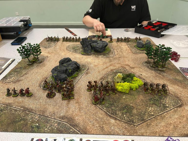 My friend Tim enjoyed his first run out with his Last Romans that I painted up for him.