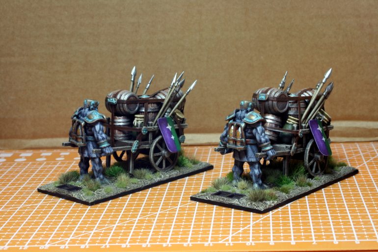 I thought of putting some ammo strpped on their backs - an extra bang!