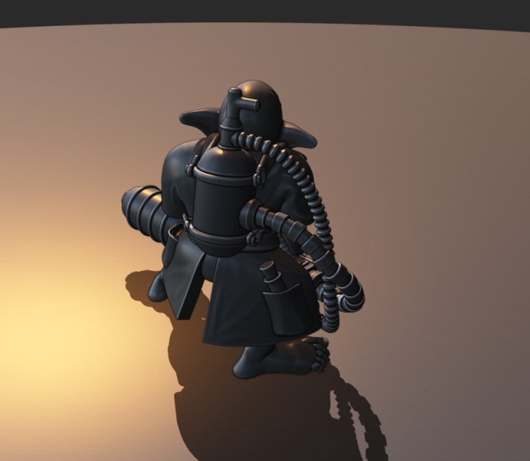 Working hard on sculpts, Another mini for faction 3