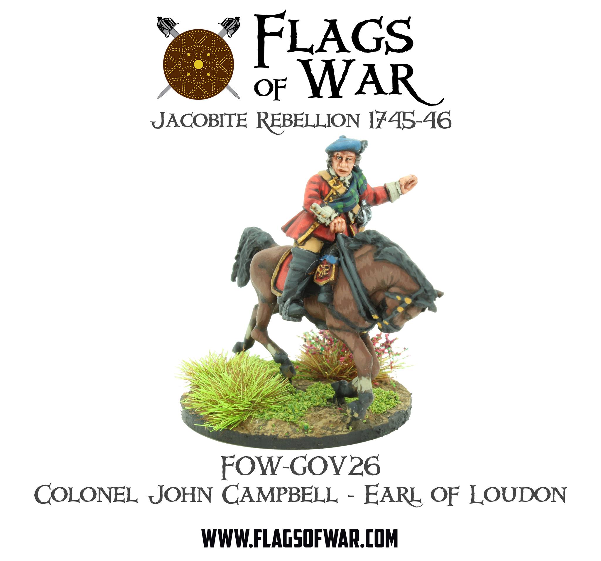 Colonel John Campbell Earl of Loudon - Flags of War