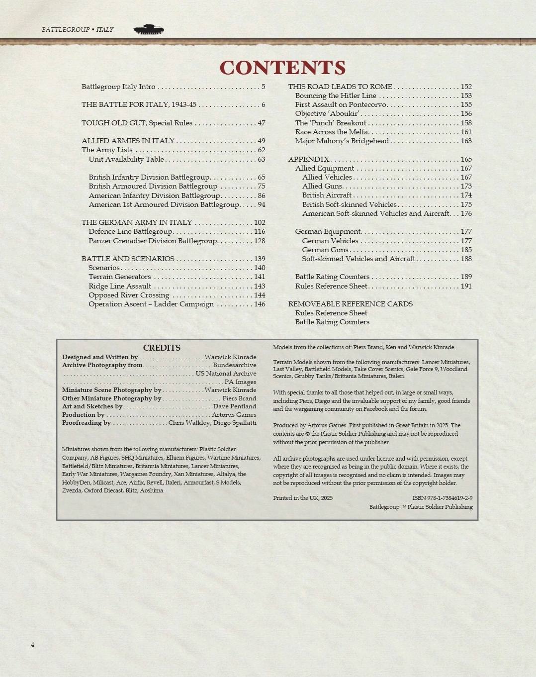 Contents - Battlegroup Italy