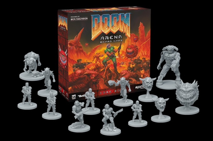 DOOM Arena Board Game Retro - Modiphius