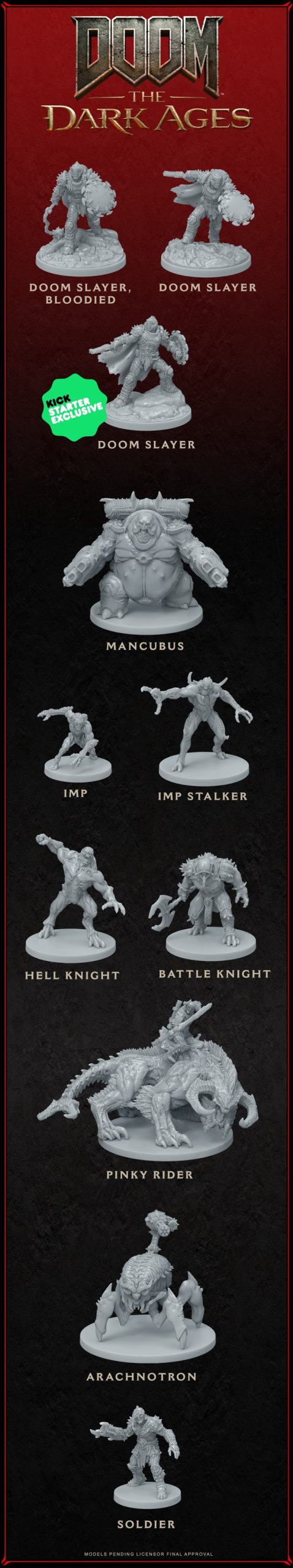 DOOM The Dark Ages Miniatures - Modiphius