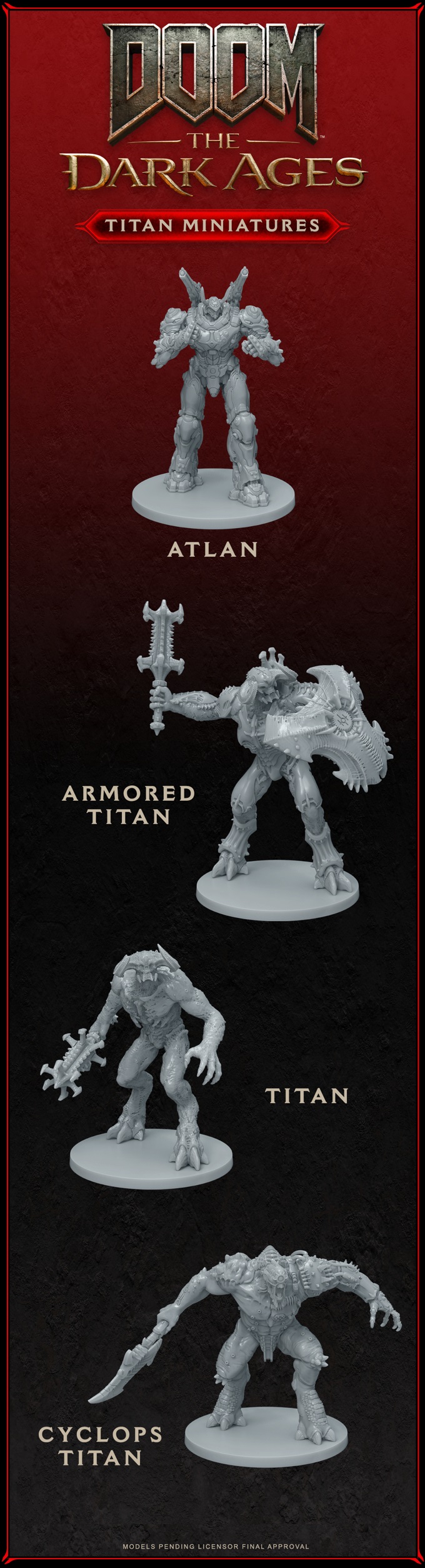 DOOM The Dark Ages Titan Miniatures - Modiphius