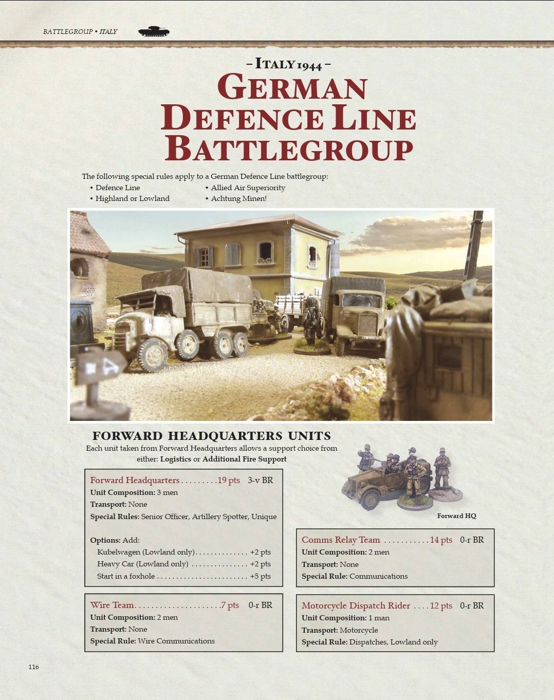 German Defence Line - Battlegroup Italy