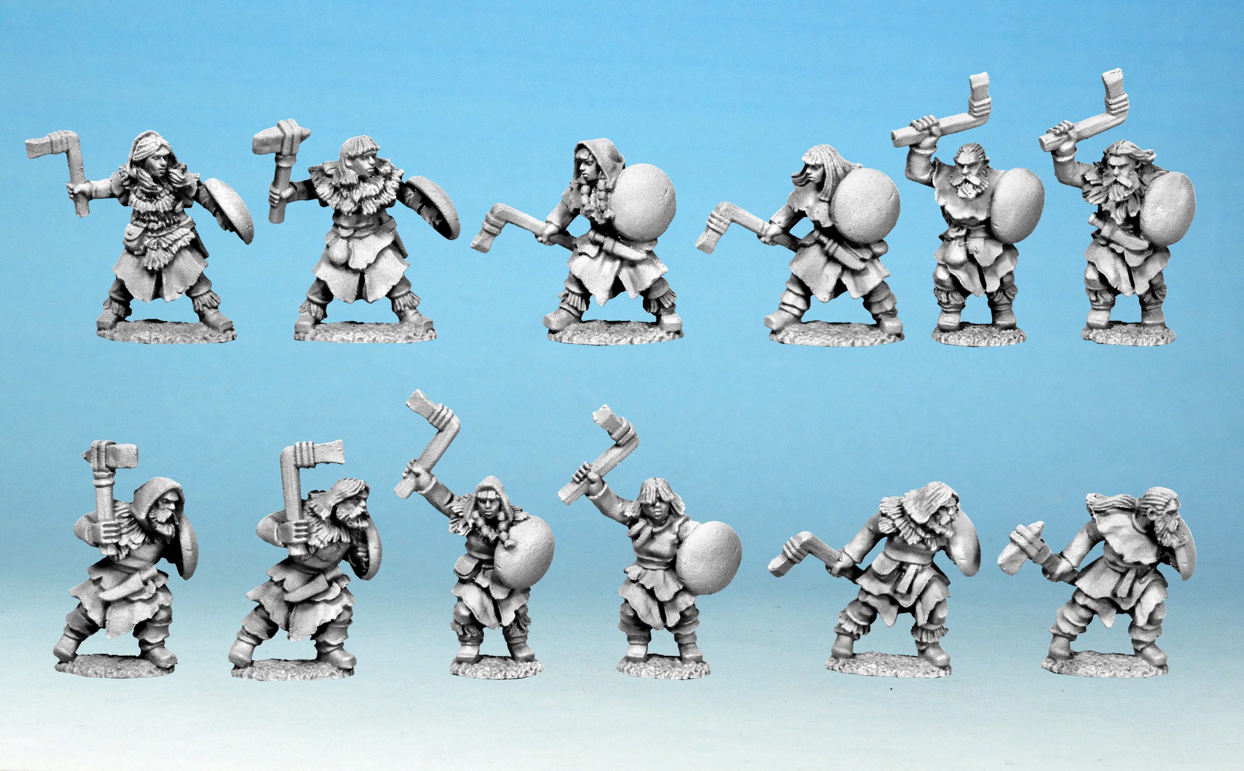 Savages with Hand Weapons - Mace Face Miniatures