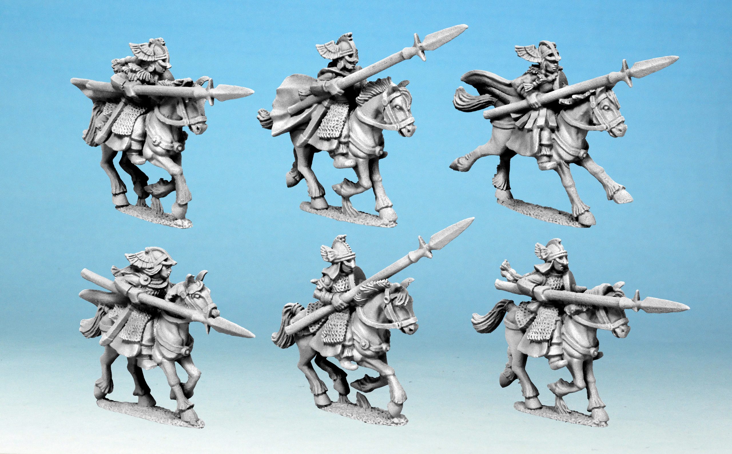 Valkyries Mounted - Mace Face Miniatures
