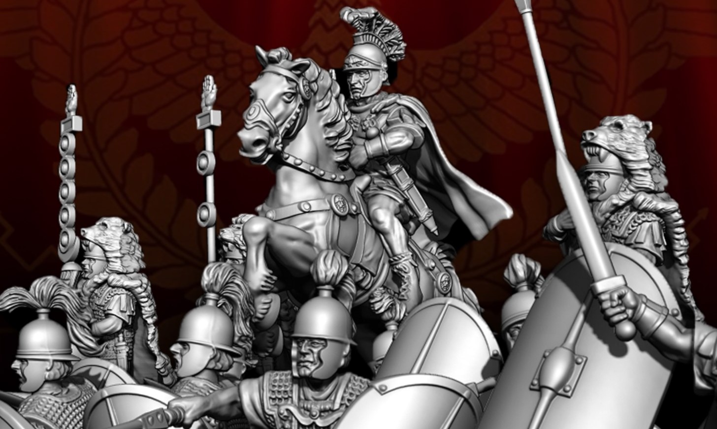 Armée Romaine Impériale Victrix - 49 Figurines 28mm Peintes - Début D'empire