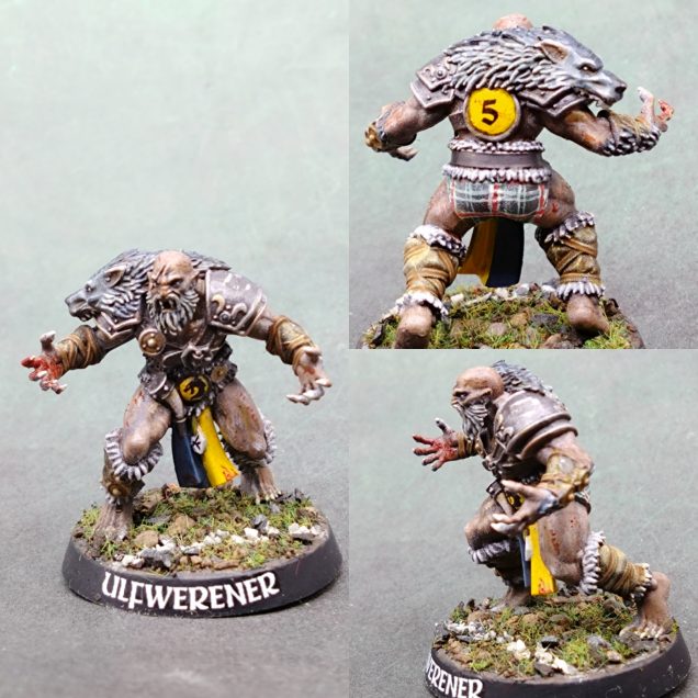 I kept the skin darker and will be making the beard grey white.