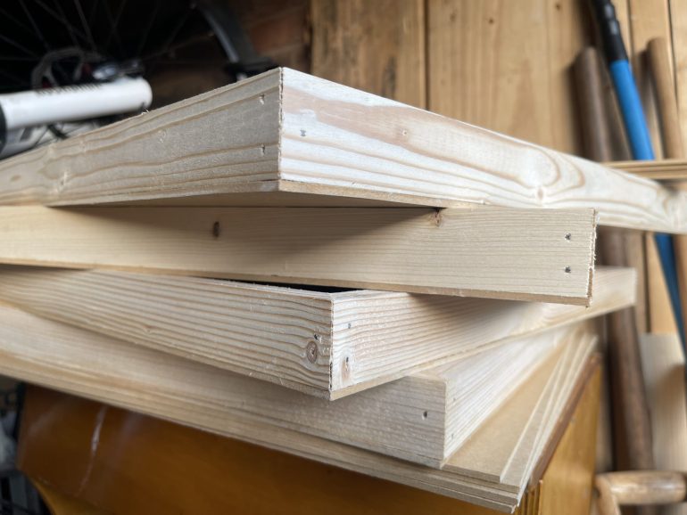 the mitre joins with nails