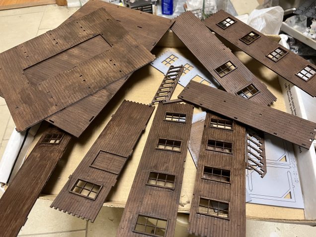 Here are all the other walls and the interior staircase.  