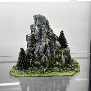 Four LoS blocking rock formations.