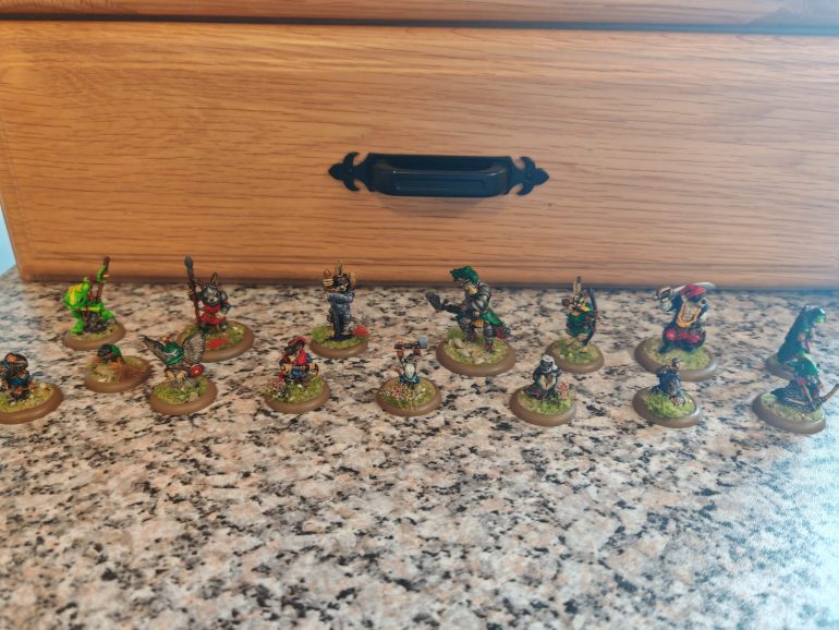 All my painted B and B minis