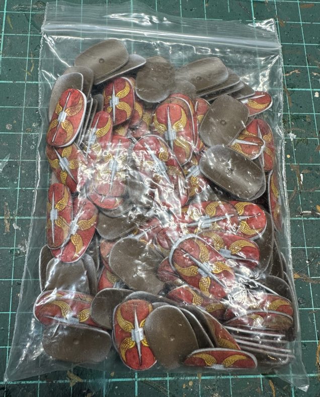 Prepping the shields