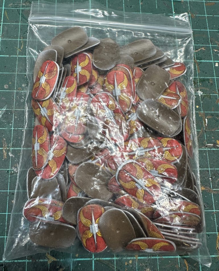 Prepping the shields