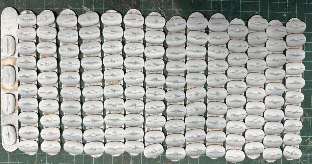 Prepping the shields