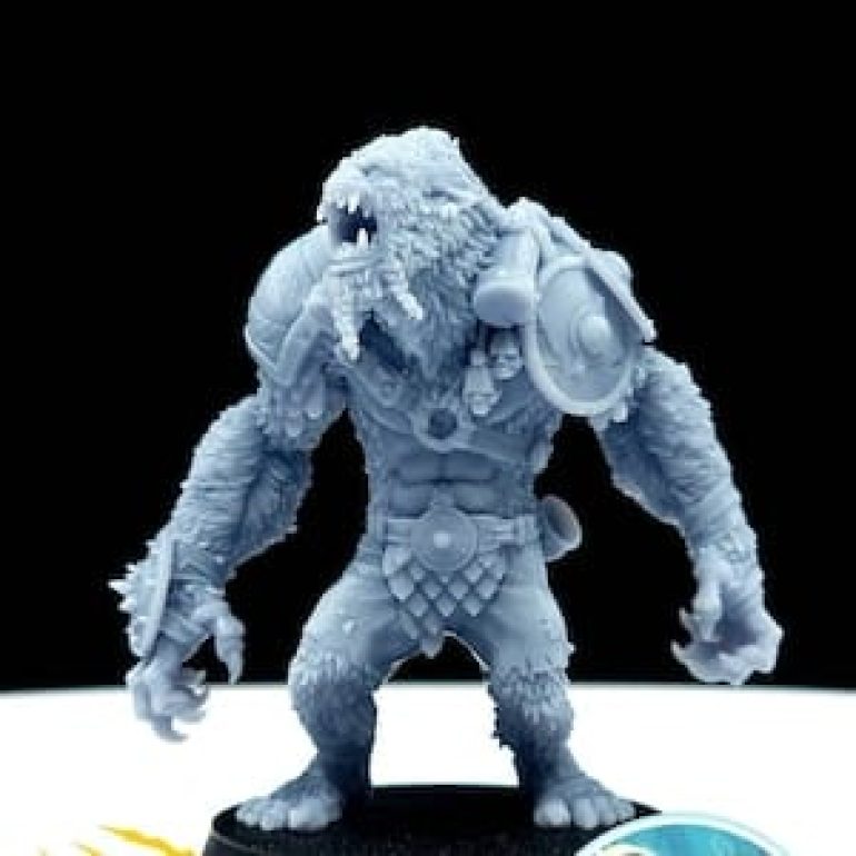 I looked at the GW Yhetee model and the GW Yhetee star player and I didn't particularly like either model. I searched online and found this 3D print mini from Brutefun Miniatures. Looking forward to getting him. Don't feel my team desperately needs a Yeti, but it's nice to have the option.