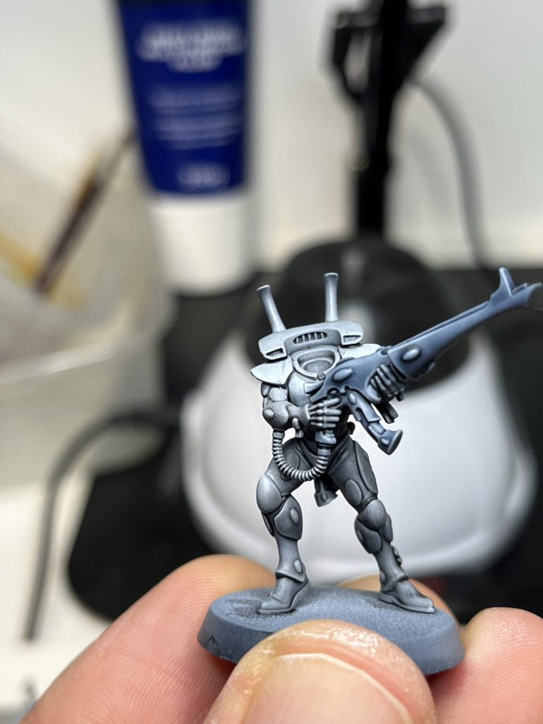 The weapons were Runic Grey, applied undiluted as it isn’t as strong as Gravelord Grey.