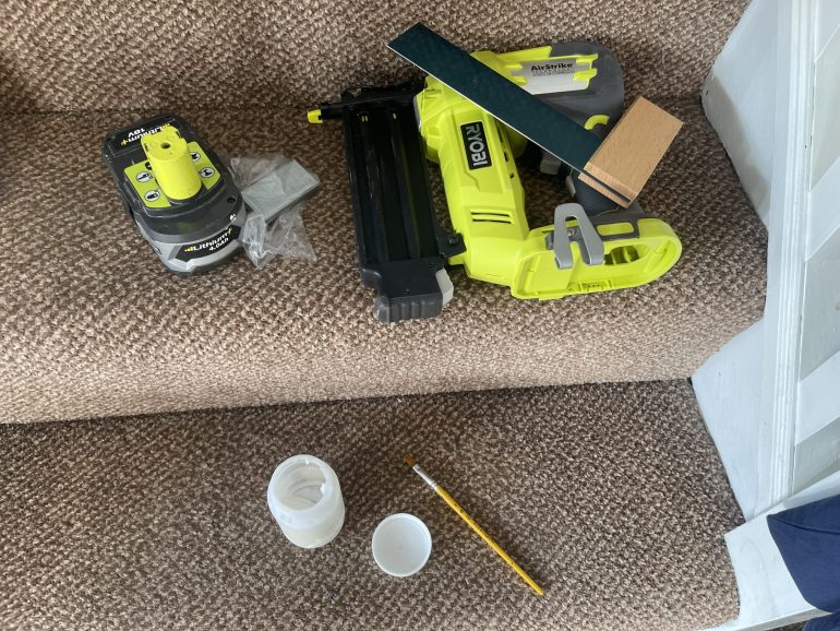 weapons of choice.... nailgun and PVA glue